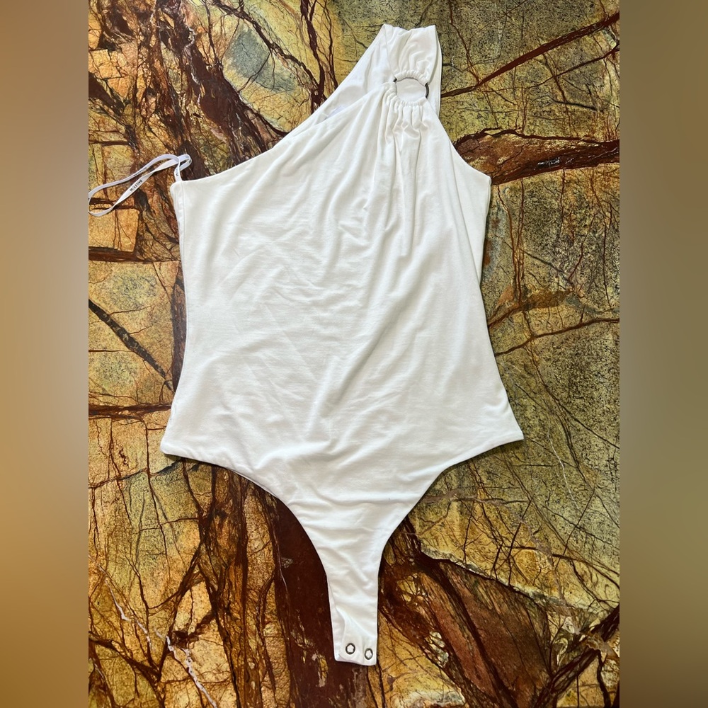 Bailey 44 White One-Shoulder Bodysuit